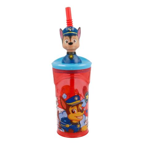 Paw Patrol Chase 3D Figurine Red Tumbler with Straw £6.49